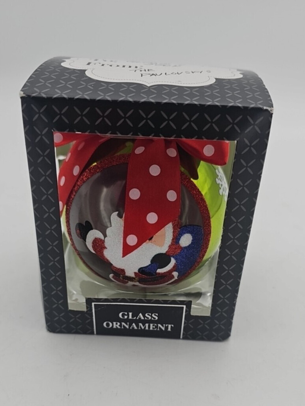Classic Glass Ball - Santa With Presents - Holiday Ornament
